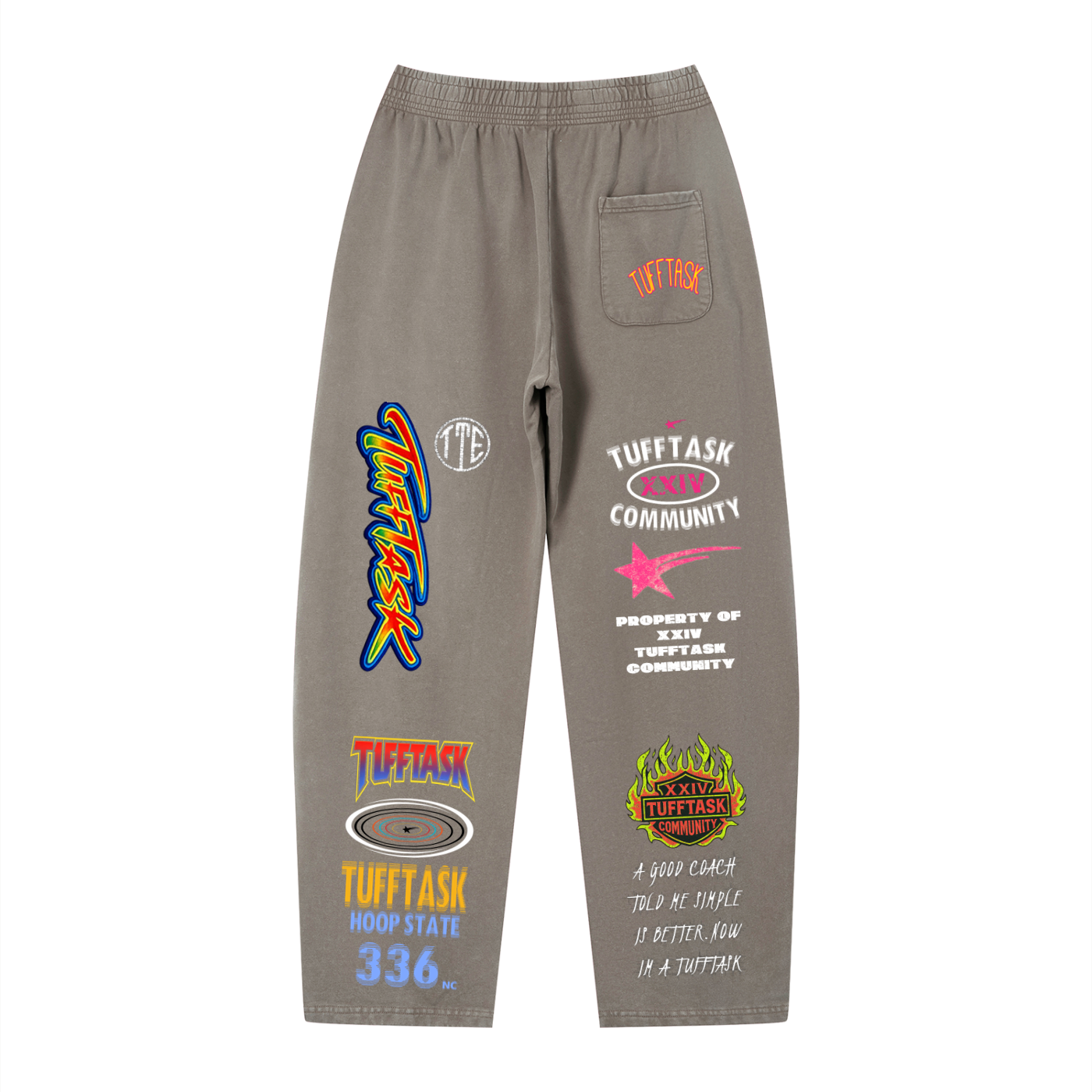 Unisex Vintage Wash Loose Sweatpants