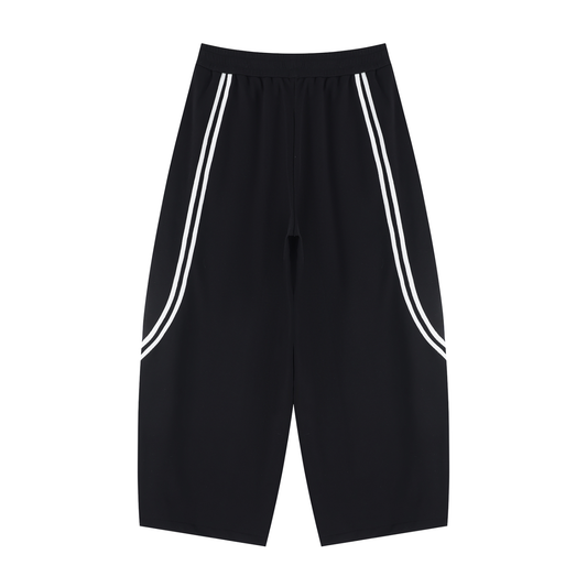 TUFFTASK Wide Leg Piping Sweatpants