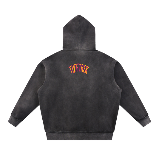 Sun Fade Contrast Tape Fleece Hoodie
