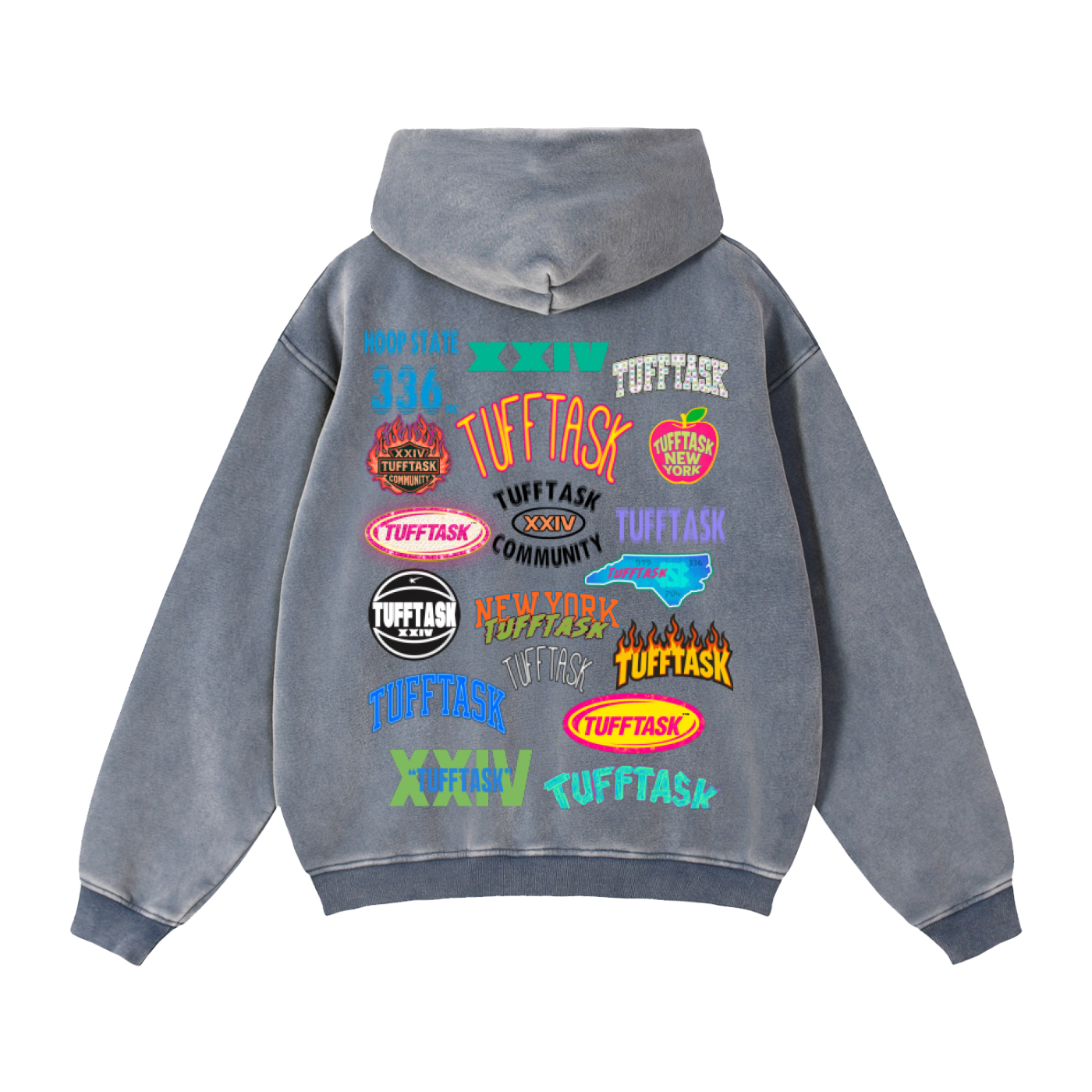 Zip-Through Boxy Fleece Hoodie