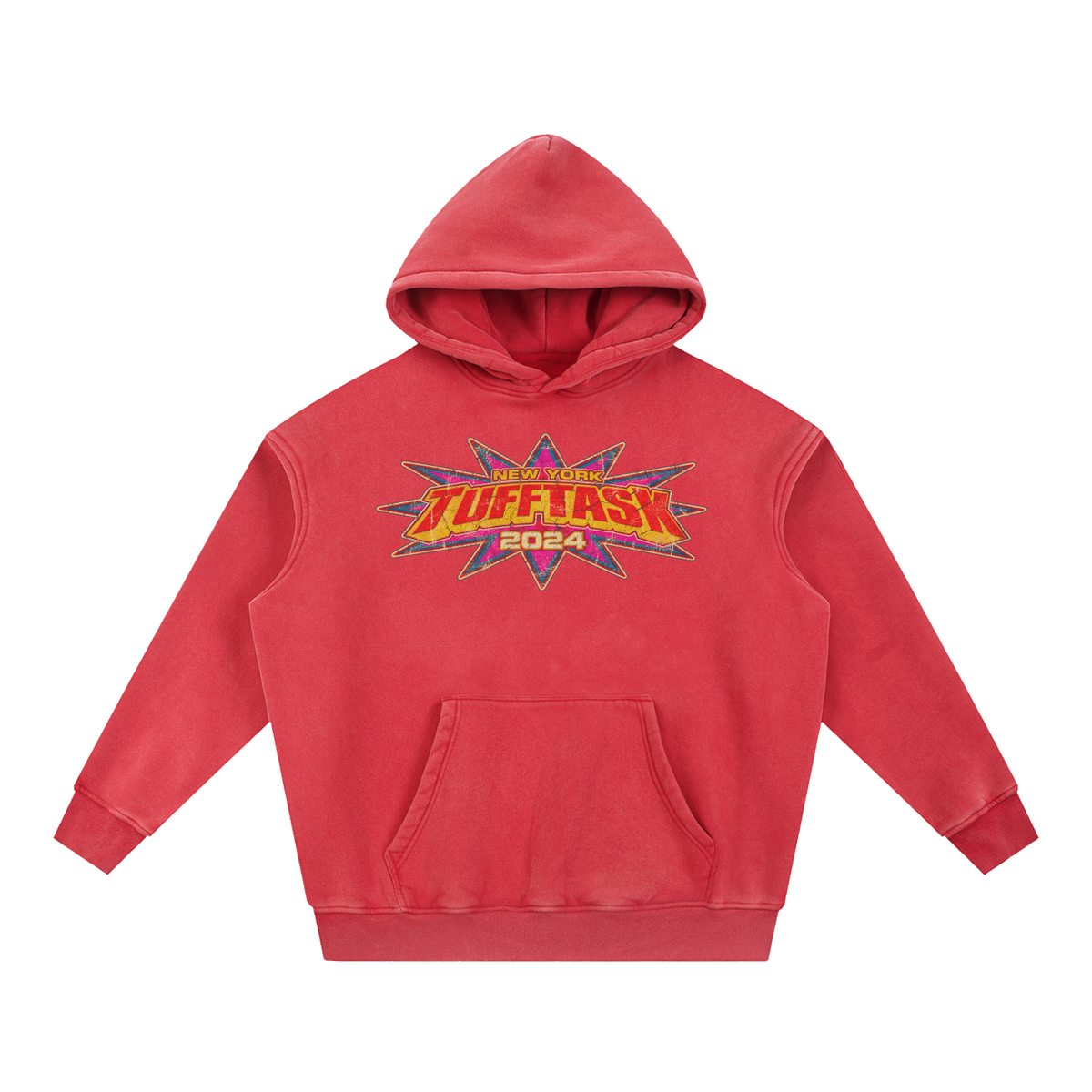 TUFFTASK Washed Fleece Oversize Hoodie