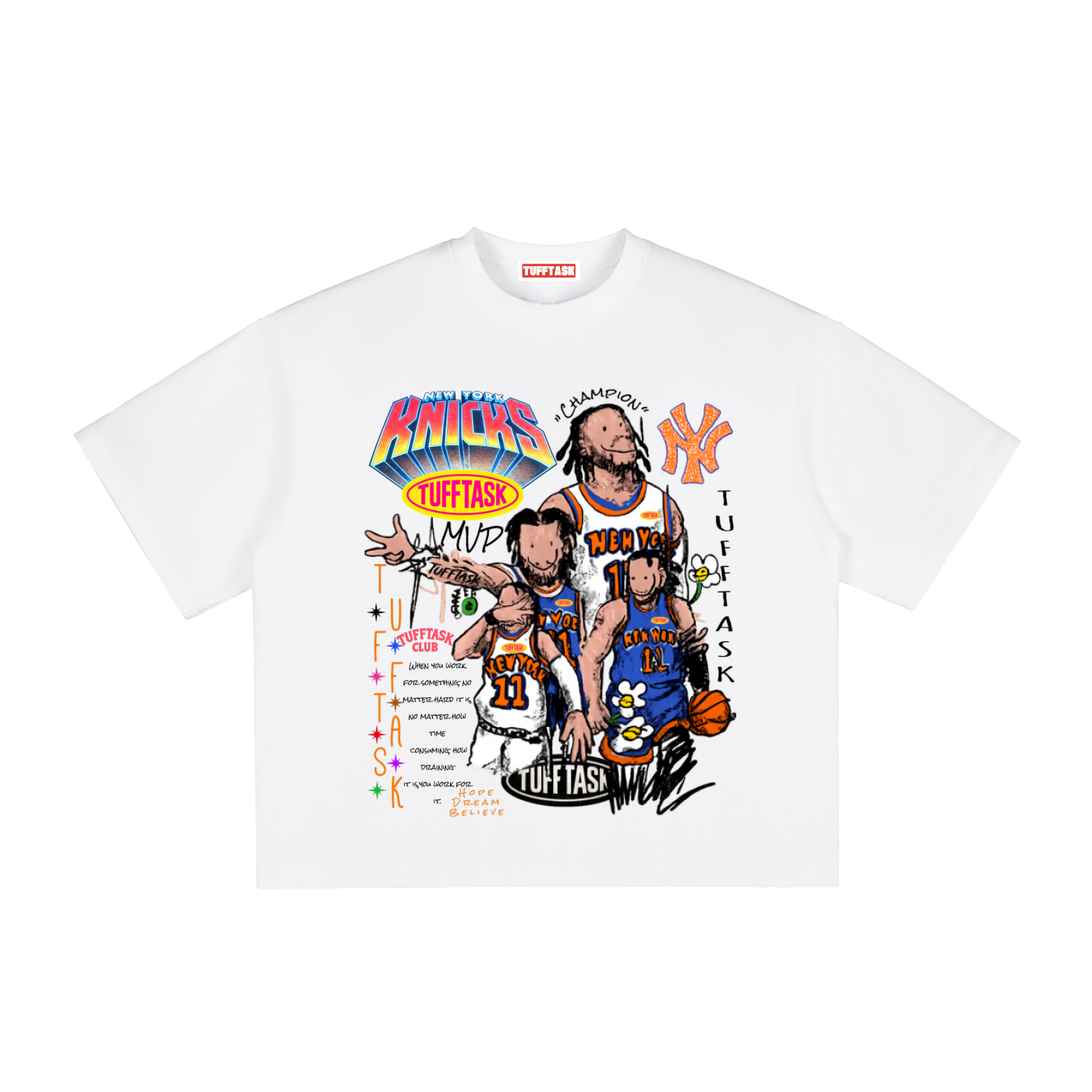 Vintage Washed Jalen Brunson mvp Boxy T-Shirt