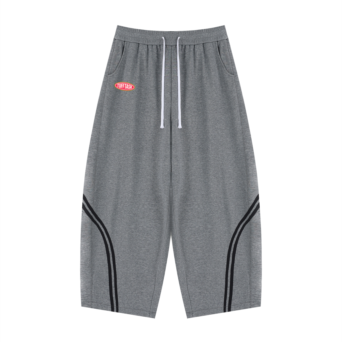 TUFFTASK Wide Leg Piping Sweatpants