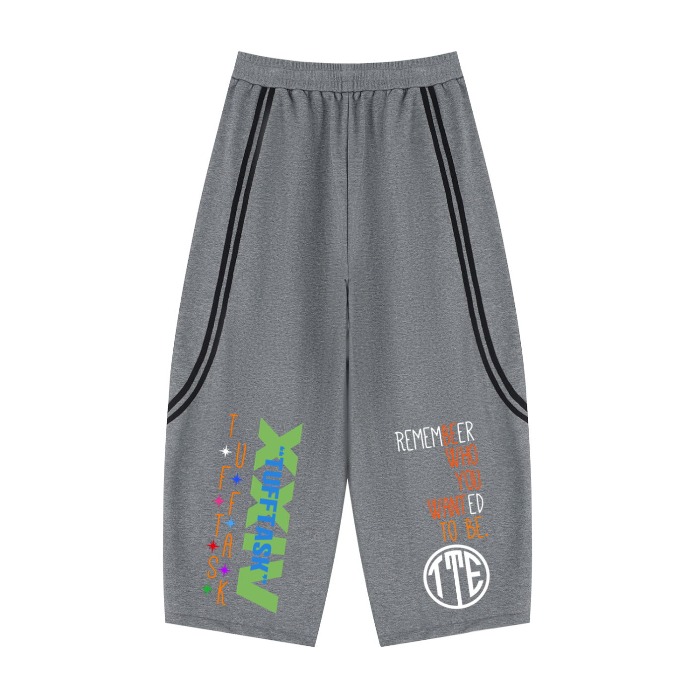 Unisex Wide Leg Piping Sweatpants