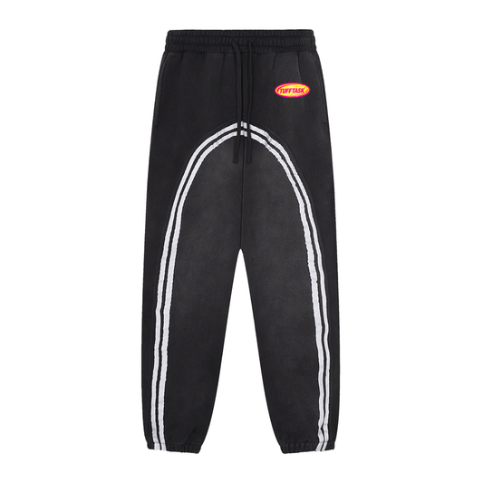 Sun Fade Contrast Tape Fleece Jogged Sweatpants