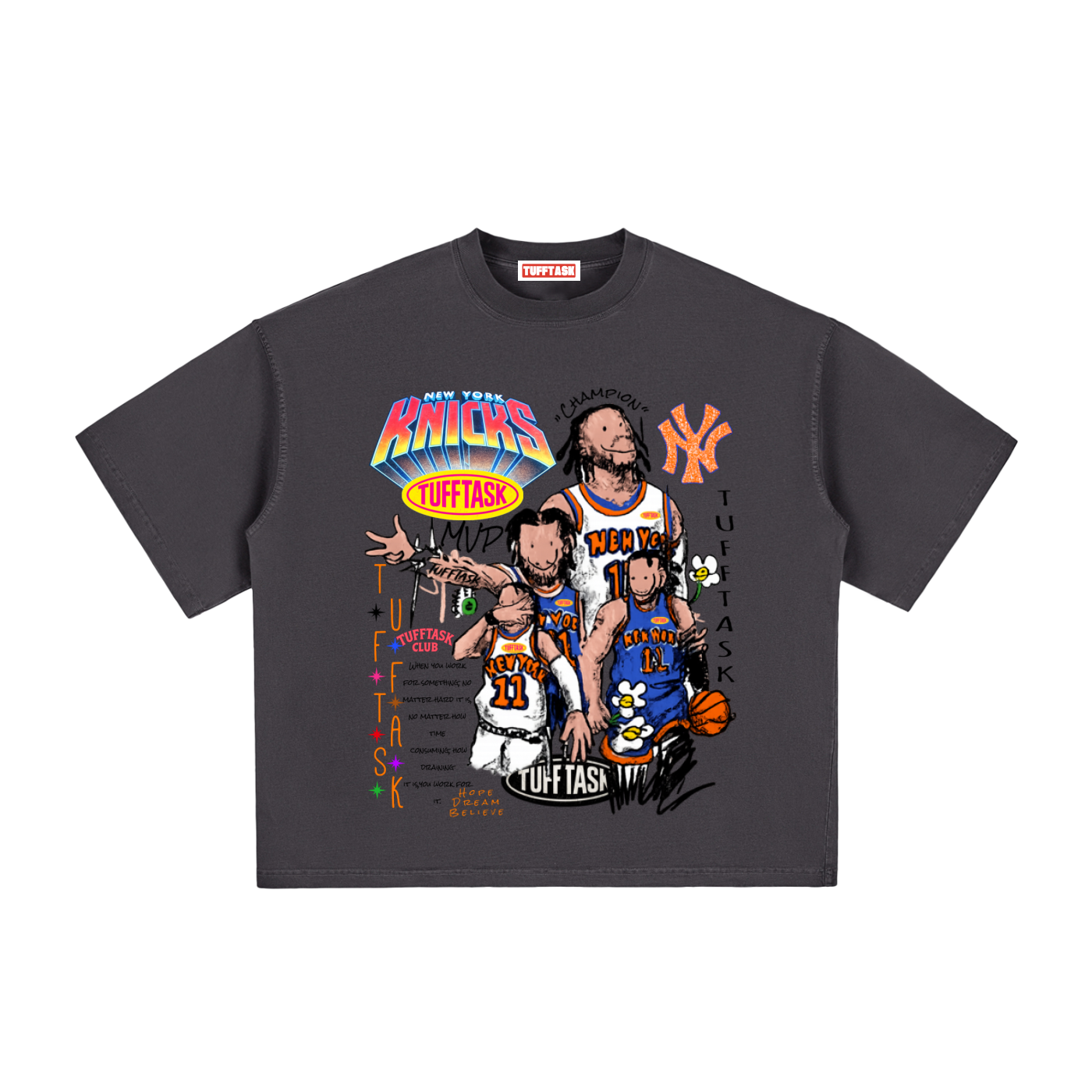 Vintage Washed Jalen Brunson mvp Boxy T-Shirt
