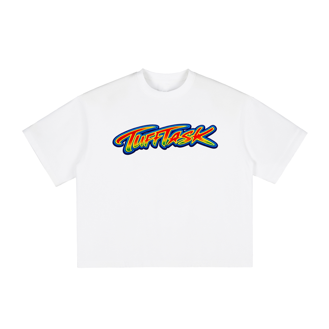 Vintage Washed TUFFTASK LOGO Boxy T-Shirt