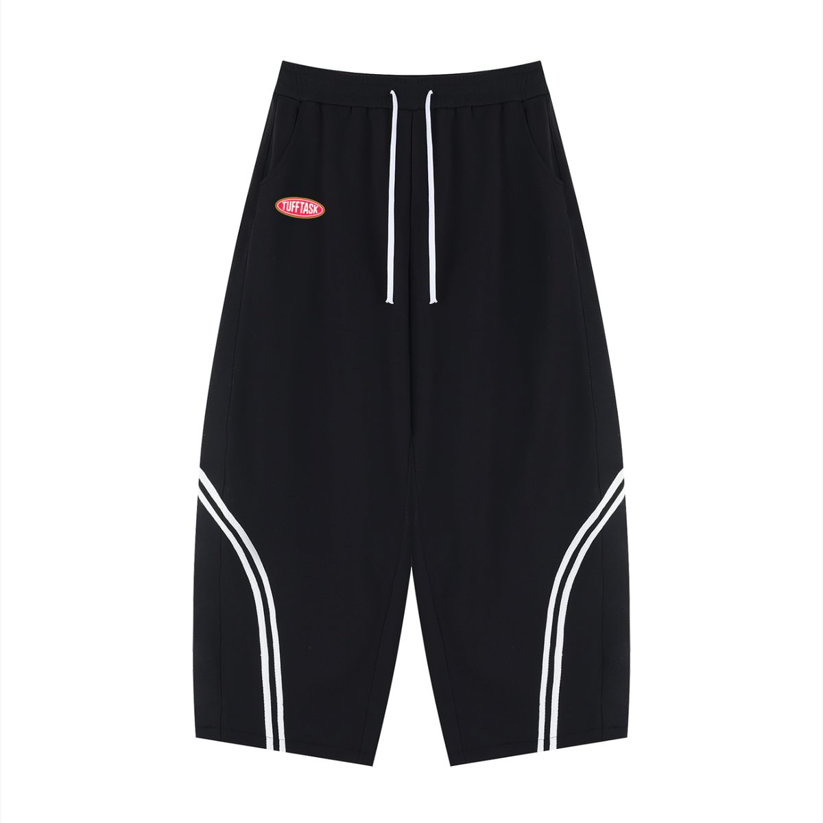 TUFFTASK Wide Leg Piping Sweatpants