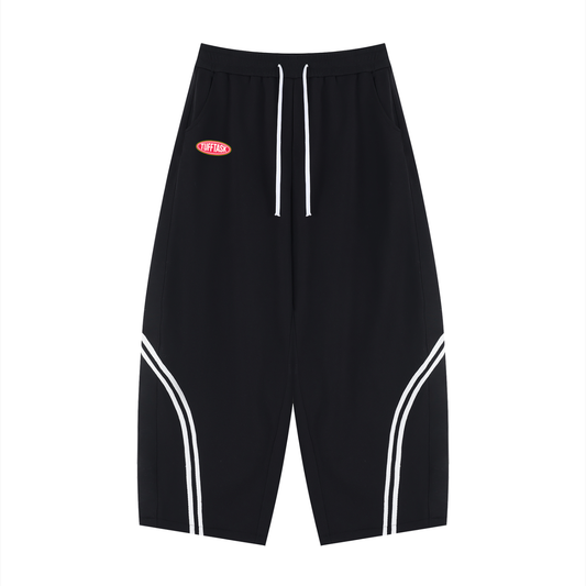 TUFFTASK Wide Leg Piping Sweatpants