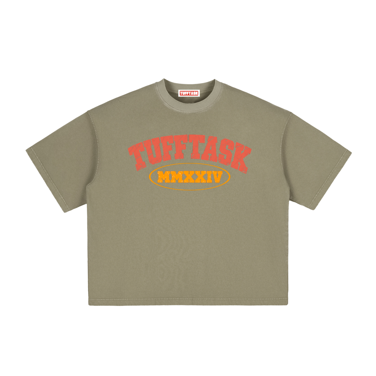 TUFFTASK Vintage Washed Boxy T-Shirt