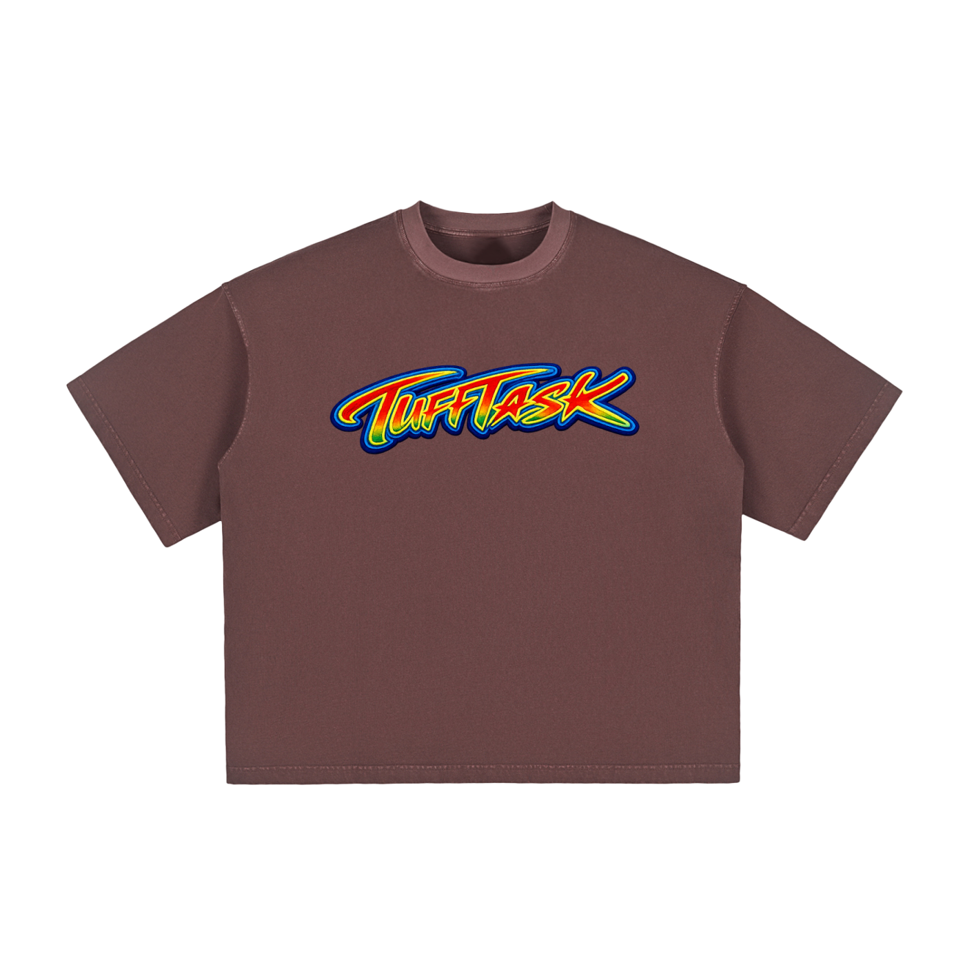 Vintage Washed TUFFTASK LOGO Boxy T-Shirt