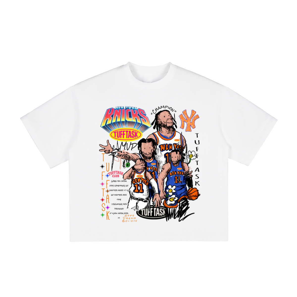 Vintage Washed Jalen Brunson NYC Boxy T-Shirt