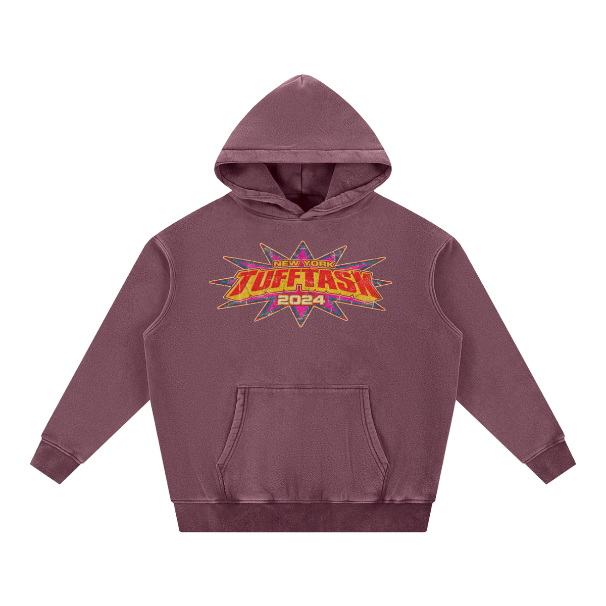 TUFFTASK Washed Fleece Oversize Hoodie