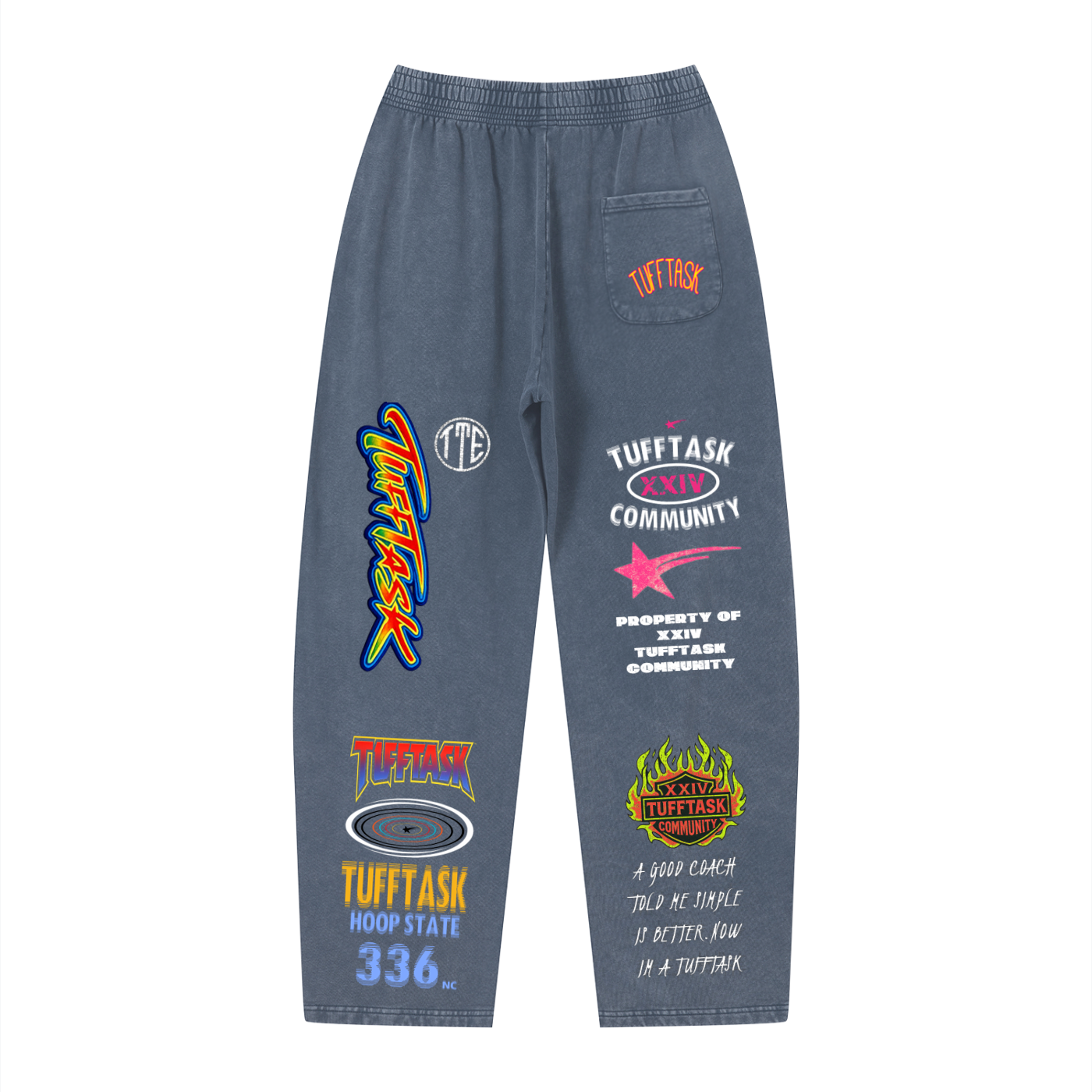 Unisex Vintage Wash Loose Sweatpants