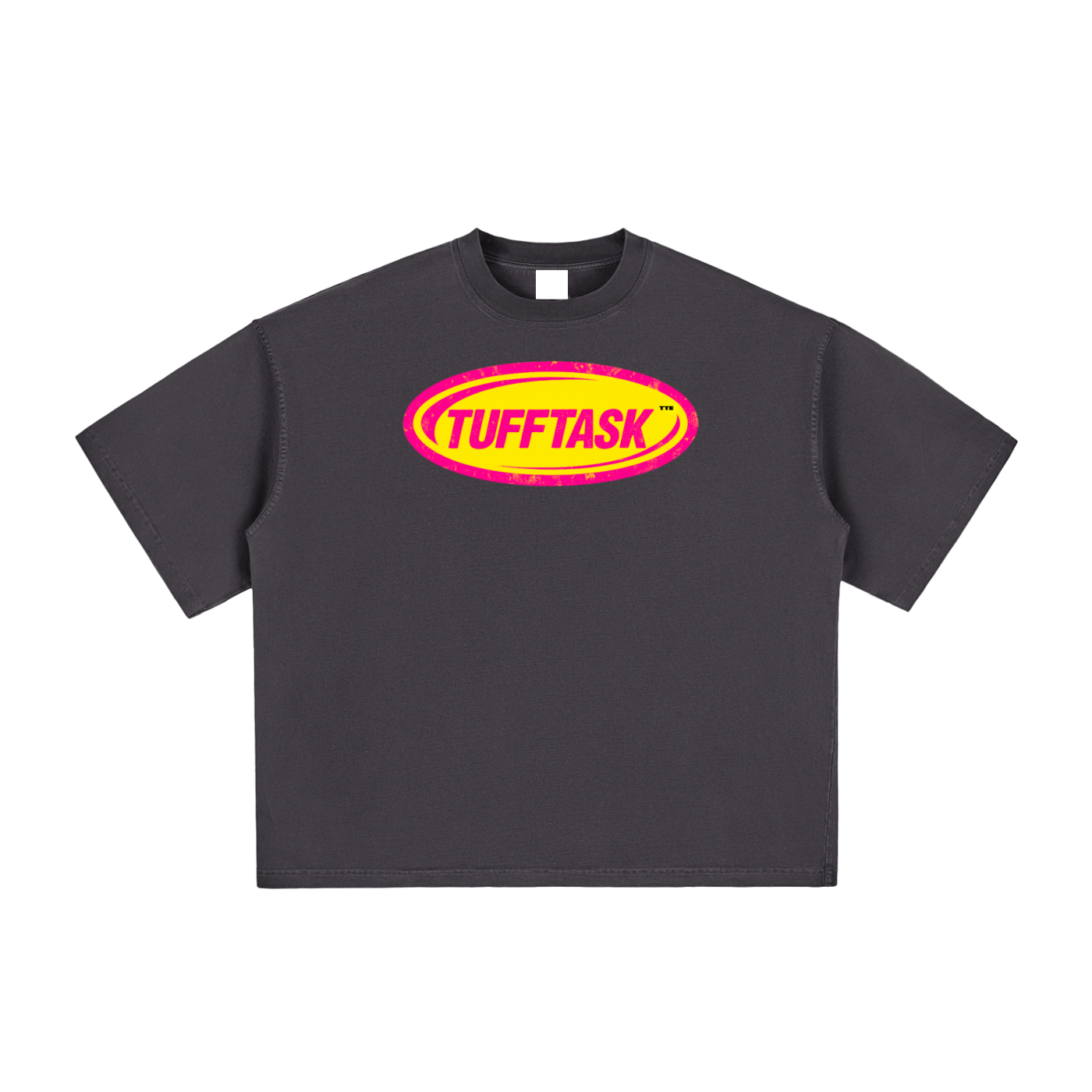 TUFFTASK Vintage Washed Boxy FIT T-Shirt