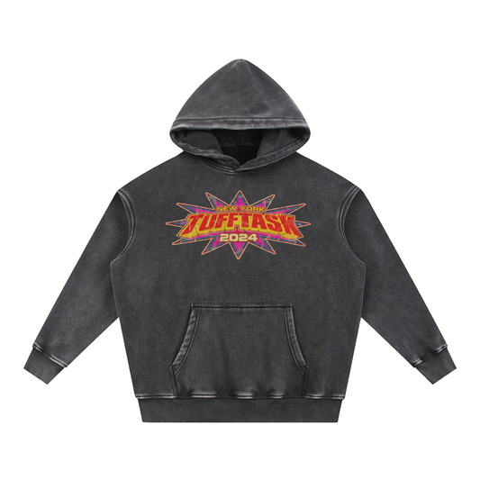 TUFFTASK Washed Fleece Oversize Hoodie