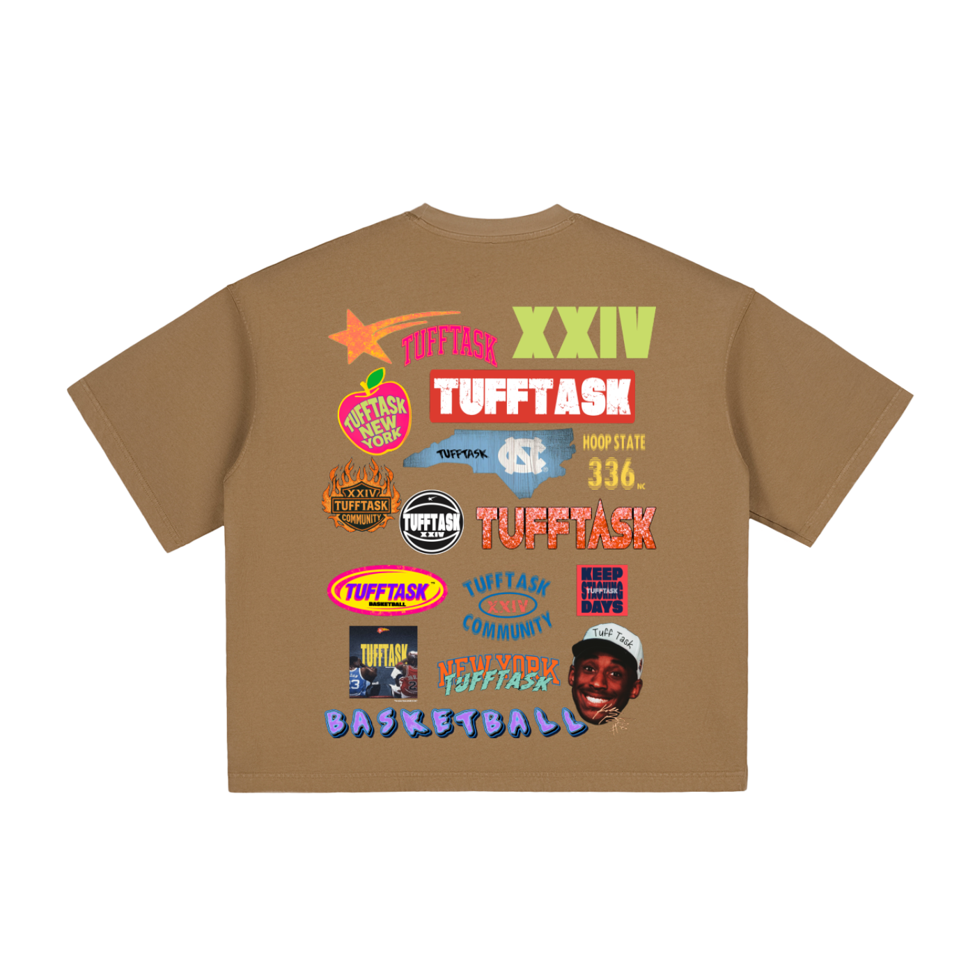 TUFFTASK Vintage Washed Boxy T-Shirt