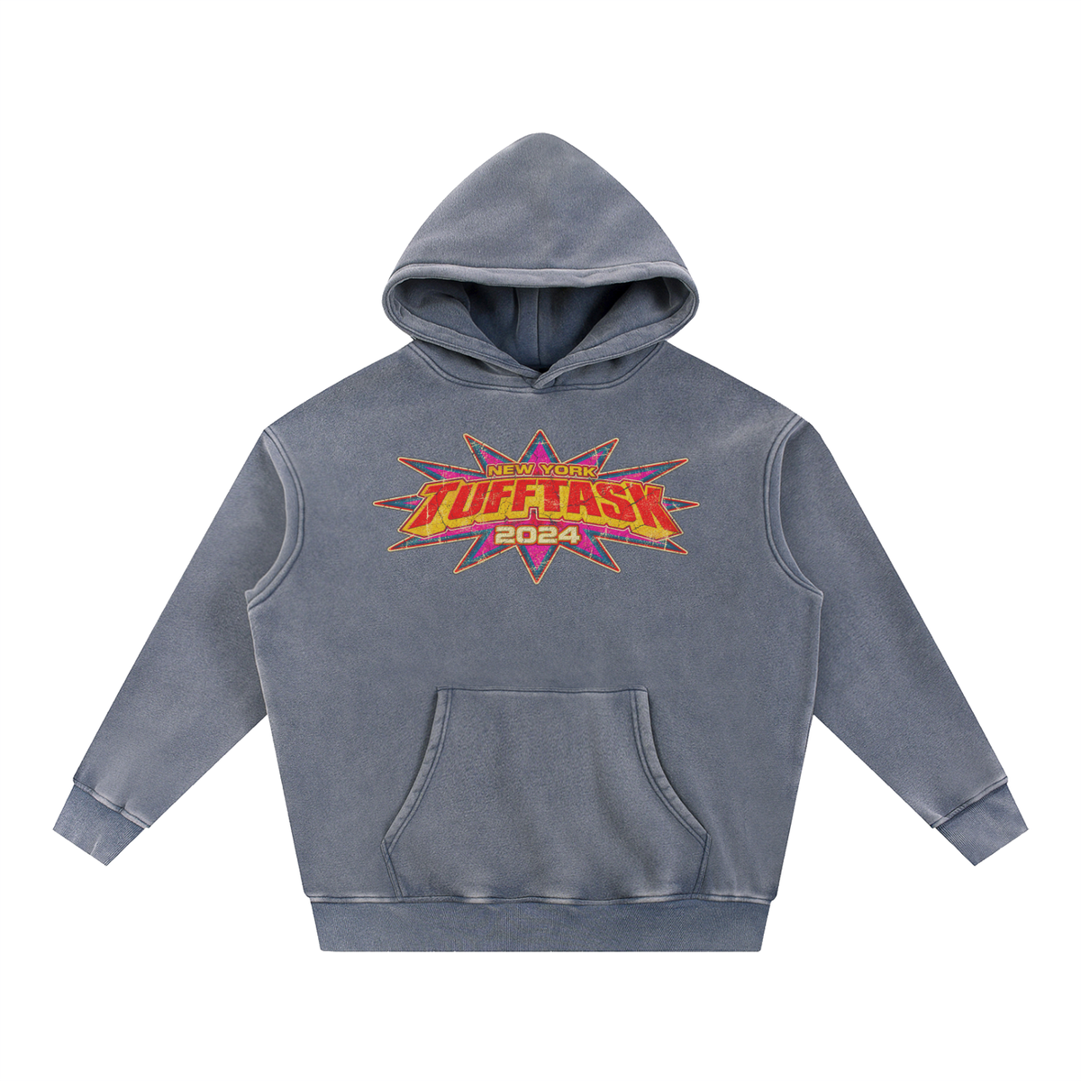 TUFFTASK Washed Fleece Oversize Hoodie