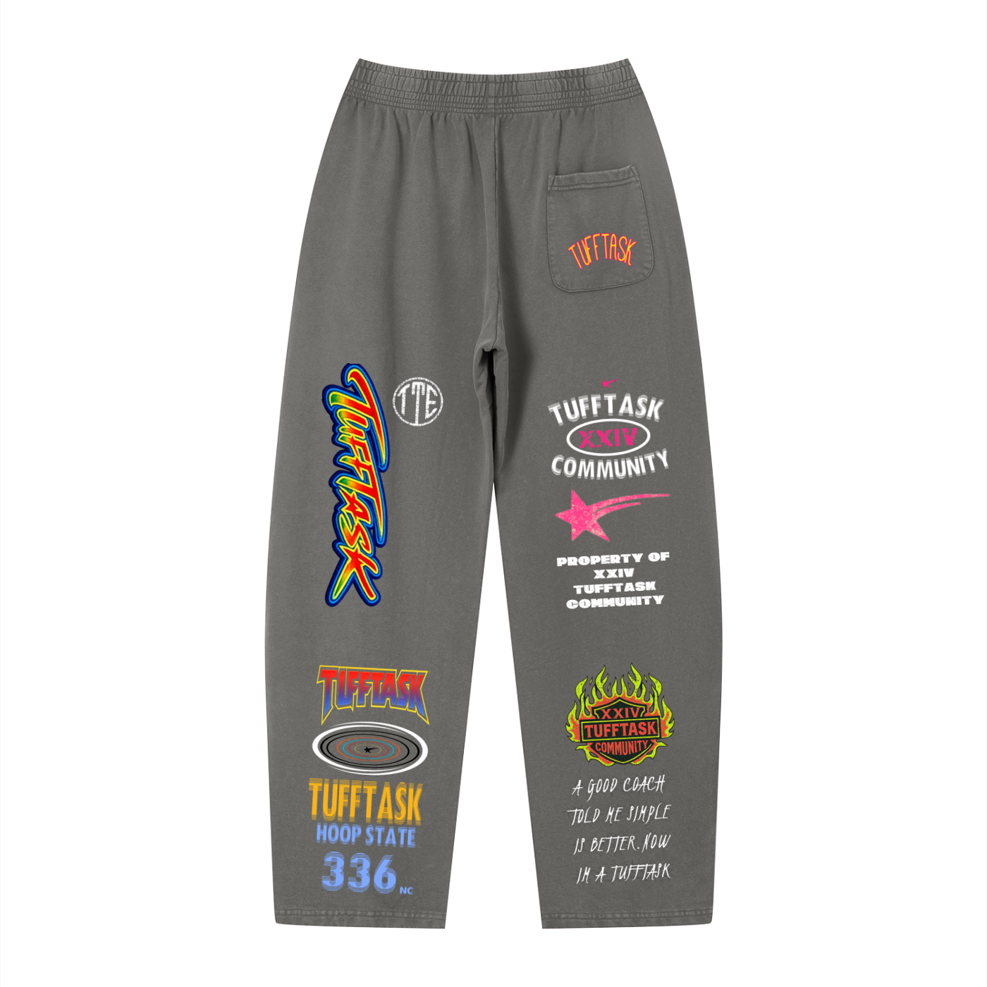 Unisex Vintage Wash Loose Sweatpants
