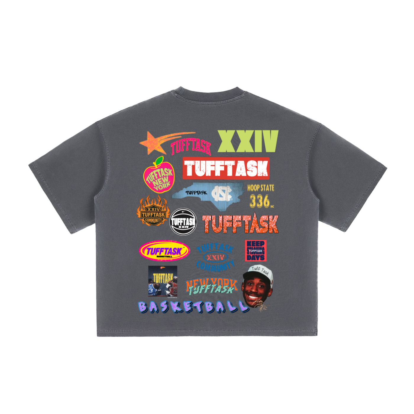 TUFFTASK Vintage Washed Boxy T-Shirt