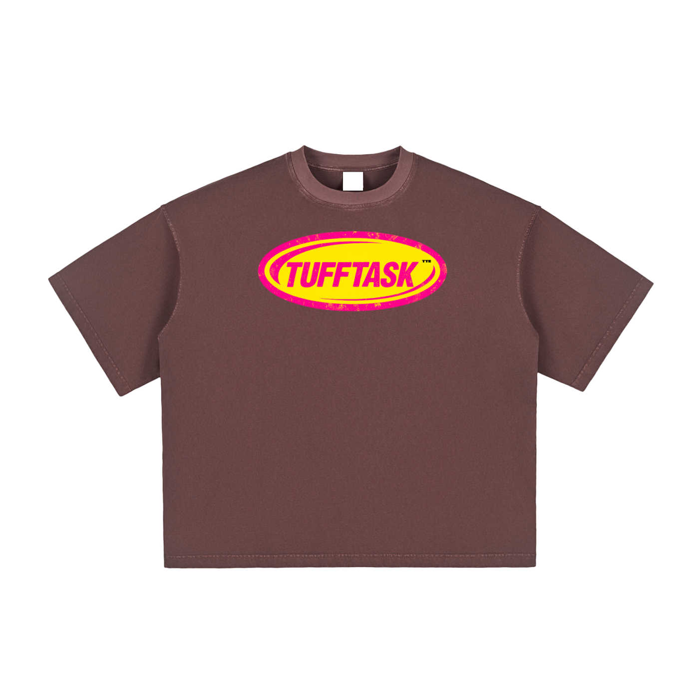 TUFFTASK Vintage Washed Boxy FIT T-Shirt
