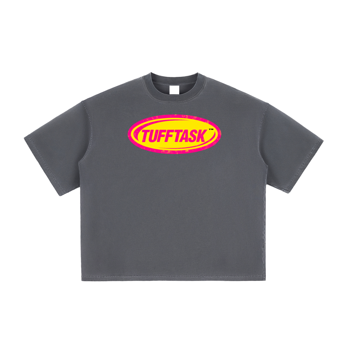 TUFFTASK Vintage Washed Boxy FIT T-Shirt