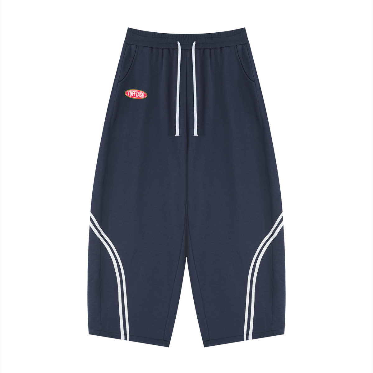 TUFFTASK Wide Leg Piping Sweatpants