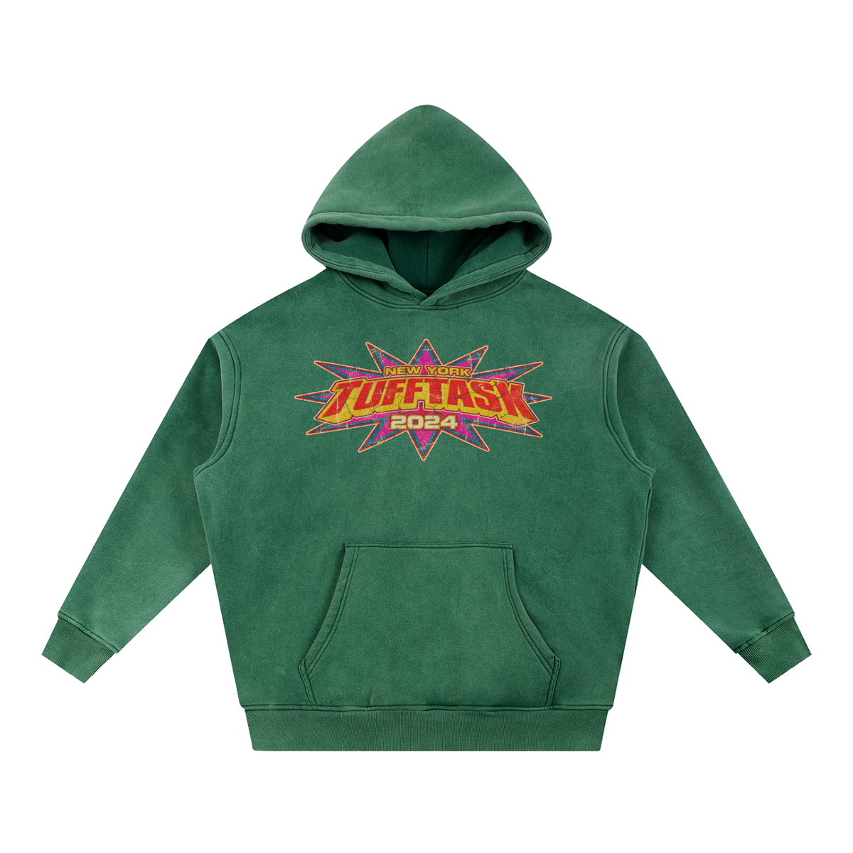TUFFTASK Washed Fleece Oversize Hoodie